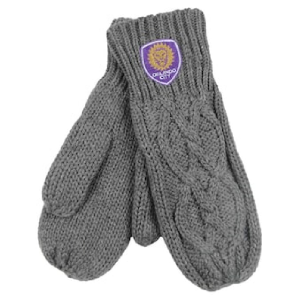 Orlando City SC Zoozat cable knit mittens
